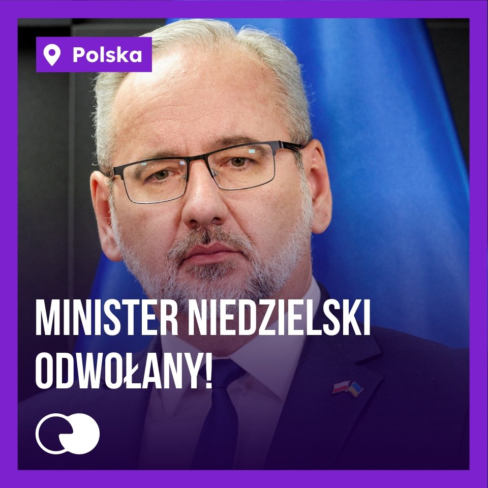 personam_ad's tweet photo. 🚨Minister Zdrowia @a_niedzielski podał się do dymisji🚨

🏥Taka decyzja podyktowana jest niedawną aferą wokół ministra i zarazem byłego szefa NFZ, który według doniesień miał dopuścić się złamania tajemnicy lekarskiej. 

Kierownictwo w resorcie ma teraz przejąć @aK_Sojka. https://t.co/7r03OanRO7