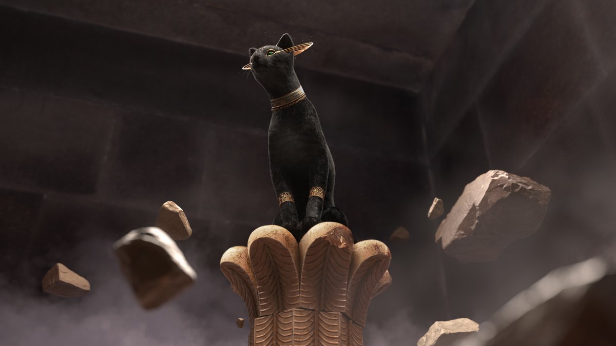 🐱 𓂀 Meet the Egyptian goddess Bastet in the heart of ancient Egypt!

The column on which she stands  is of the papyriform type, the shape of a papyrus flower. It is directly  inspired by those found in the necropolis of Sahure, in Abusir.

🎟️ more info in bio 

#pyramids #vr