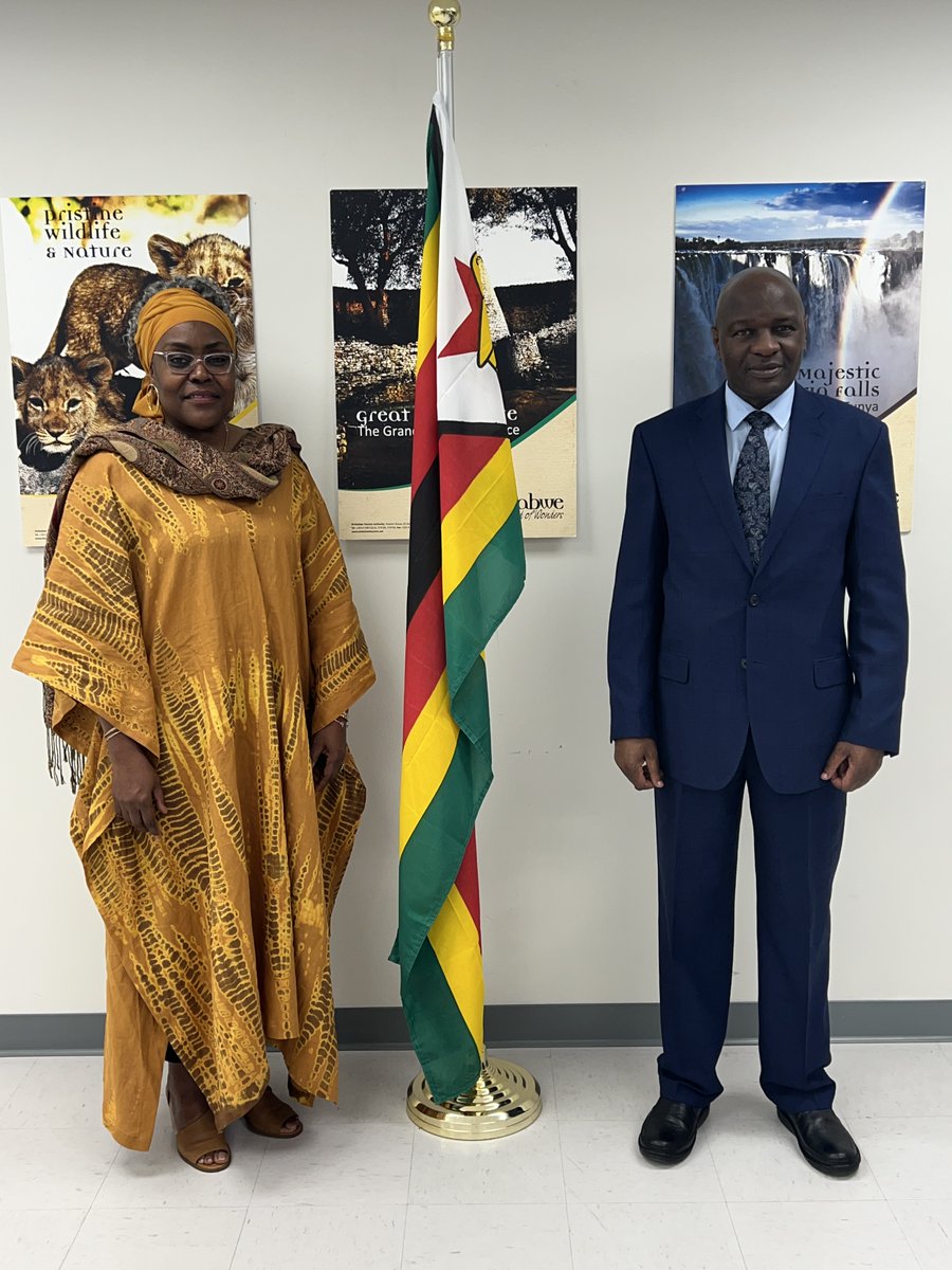 Mission of the Republic of Zimbabwe to the UN (@zimbabwe_un) on Twitter photo Ambassador A.R. Chimbindi exchanges notes with Her Excellency Ambassador Sarah Safyn Fyneah, #Liberia PR to the United Nations. They explored preparations for the High-Level Meetings and General Debate of #UNGA78. Ambassador A.R. Chimbindi exchanges notes with Her Excellency Ambassador Sarah Safyn Fyneah, #Liberia PR to the United Nations. They explored preparations for the High-Level Meetings and General Debate of #UNGA78.