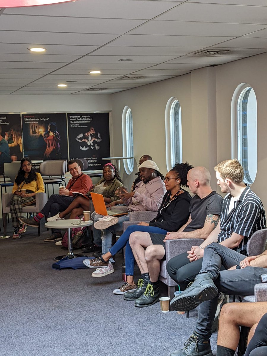Derby Theatre (@derbytheatre) on Twitter photo #DerbyTheatre was excited to welcome a room full of talented cast & creatives in yesterday's meet & greet for #4Walls. 👋
Director <a href="/AnastasiaOseiK/">Anastasia Osei-Kuffour</a> & writer <a href="/RUKADIAH/">Ruk Da Rapper</a> shared the themes of the show. We also revisited the the wonderful set design by @CharlotteHenery!
(1/2) #DerbyTheatre was excited to welcome a room full of talented cast & creatives in yesterday's meet & greet for #4Walls. 👋
Director <a href="/AnastasiaOseiK/">Anastasia Osei-Kuffour</a> & writer <a href="/RUKADIAH/">Ruk Da Rapper</a> shared the themes of the show. We also revisited the the wonderful set design by @CharlotteHenery!
(1/2)