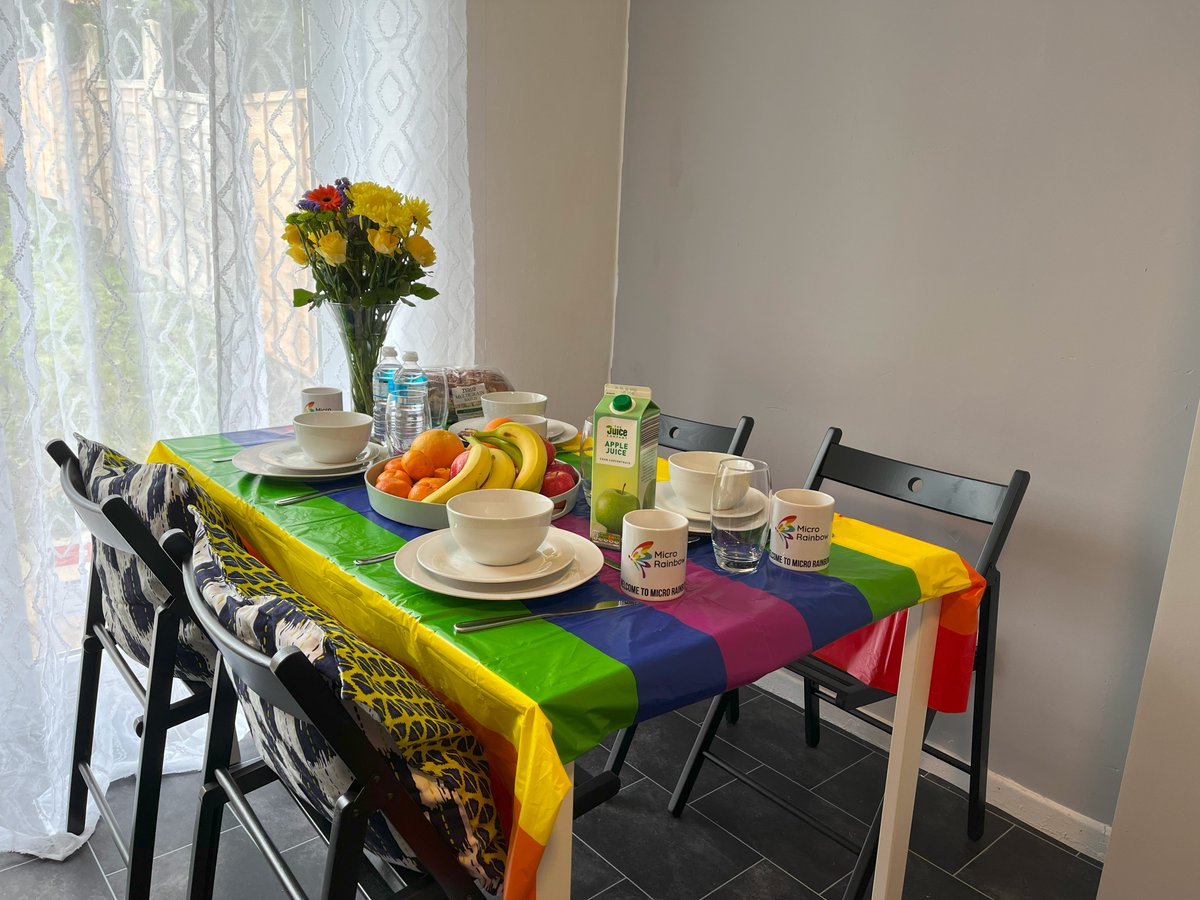 MicroRainbow's tweet photo. We run 20 safe houses for #LGBTQI people fleeing death and torture just because of who they are and love. 🌈🏠

👉Over 29,000 bed-nights a year
👉Over 700 people supported every year

Our work is needed now, more than ever. Join us, become an ally today and help us support more LGBTQI #refugees and #AsylumSeekers 💜 
https://t.co/k1nZovRdbX