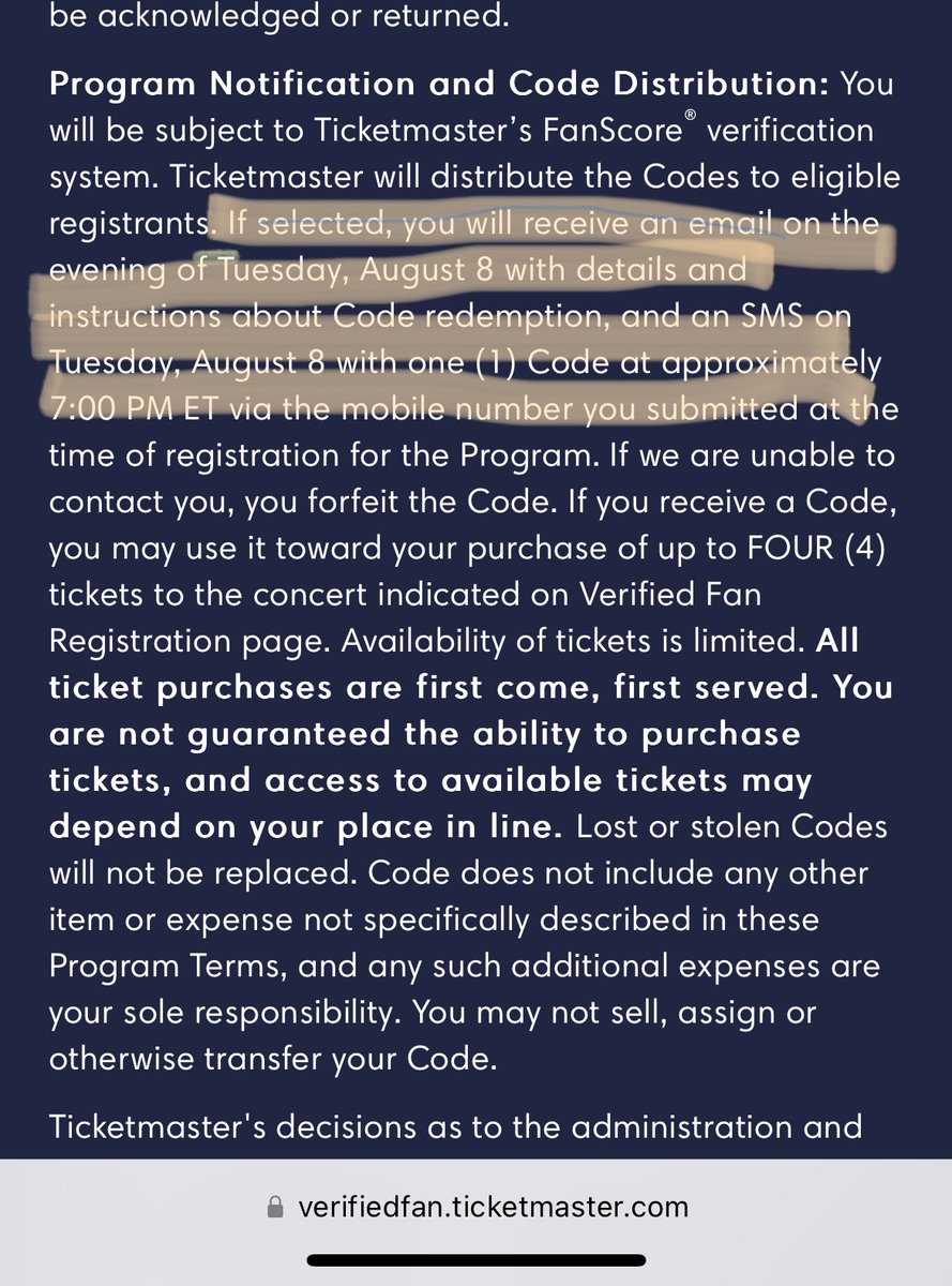 <a href="/TS13ontour/">❤️‍🔥 Taylor Swift Tour Updates</a> this is what it says on the website so we aren’t getting emails till later