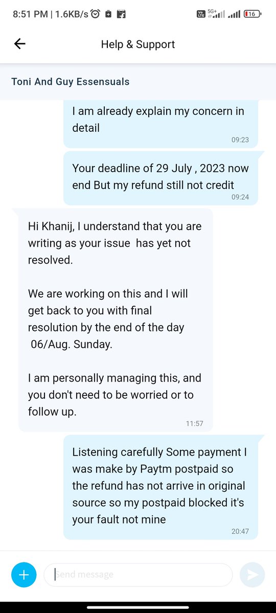 KhanijKumar2's tweet photo. Payment Paytm postpaid se ki thi refund nahi aaya postpaid blocked kabhi socha nahi ye company etni gir jayegi ki apni bat se mukar jayegi🫵🏻
#Besharampaytm #Paytmbandkaro #golidenabandkaro #paytmcheat #paytmscam #paytmfraud #Trending #SCAM @paytm @vijayshekhar @TheLallantop https://t.co/v2SJaW1som