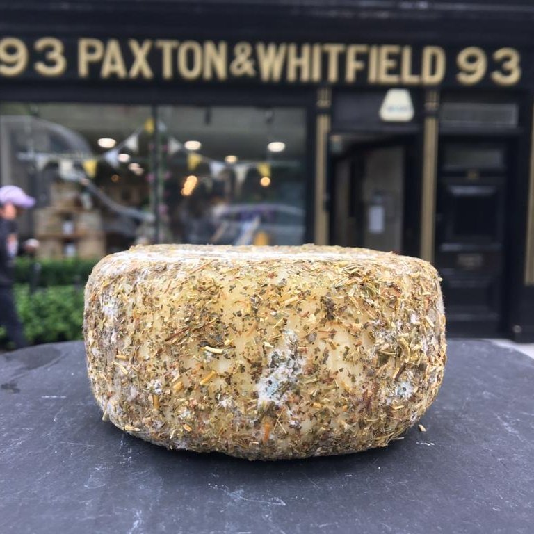 #cheeseoftheday Fleur du Maquis Created in the 1950s, this ewes' milk cheese is covered with aromatic herbs and juniper berries to give a captivating and intense flavour. A seasonal favourite and a perfect summer cheese paired with a glass of Sauvignon Blanc. #frenchcheese