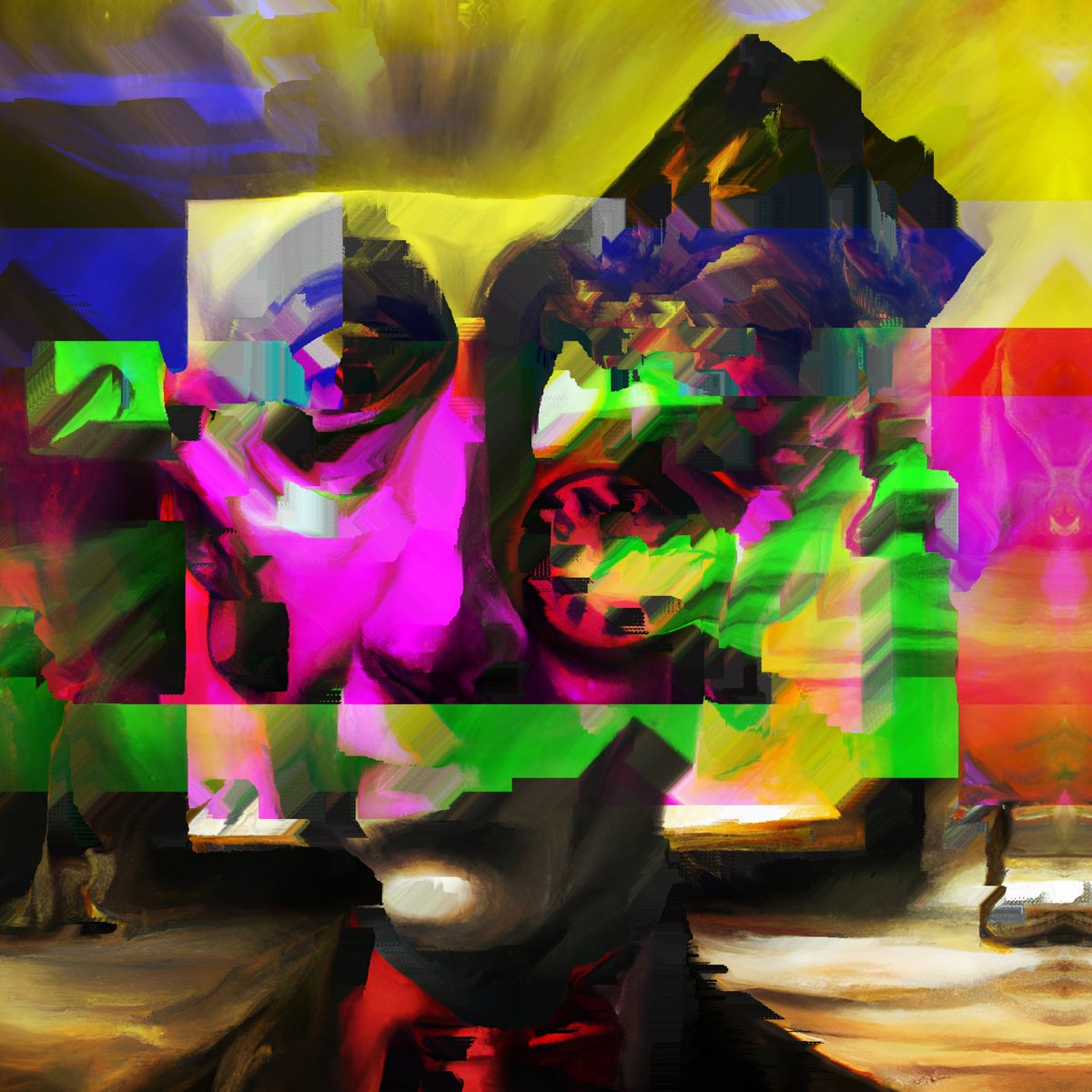 GM my friends 💜💙🩵💚🩵

📢 objkt #SOLD 🤩🥰💐💐💐

SOLD SOLD SOLD 🙌🙌🙌
#tezos #objkt #objktnft #fekristein #art #aiart #spooky #surrealism #subconscious

🎱 AI Mixture of Perceptions 
♟️Feeling Frustrated
🎳 1 Edition
💰 8 XTZ
objkt.com/profile/fekris…