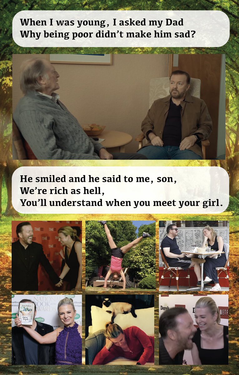 GonzotheCat1's tweet image. For @rickygervais and @JaneFallon. Hope you have the best time in Canada! #AfterLife #JustThreeThings