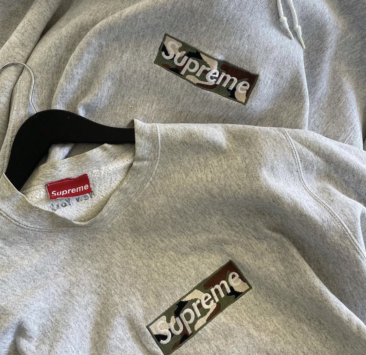 grey supreme box logo anniversary