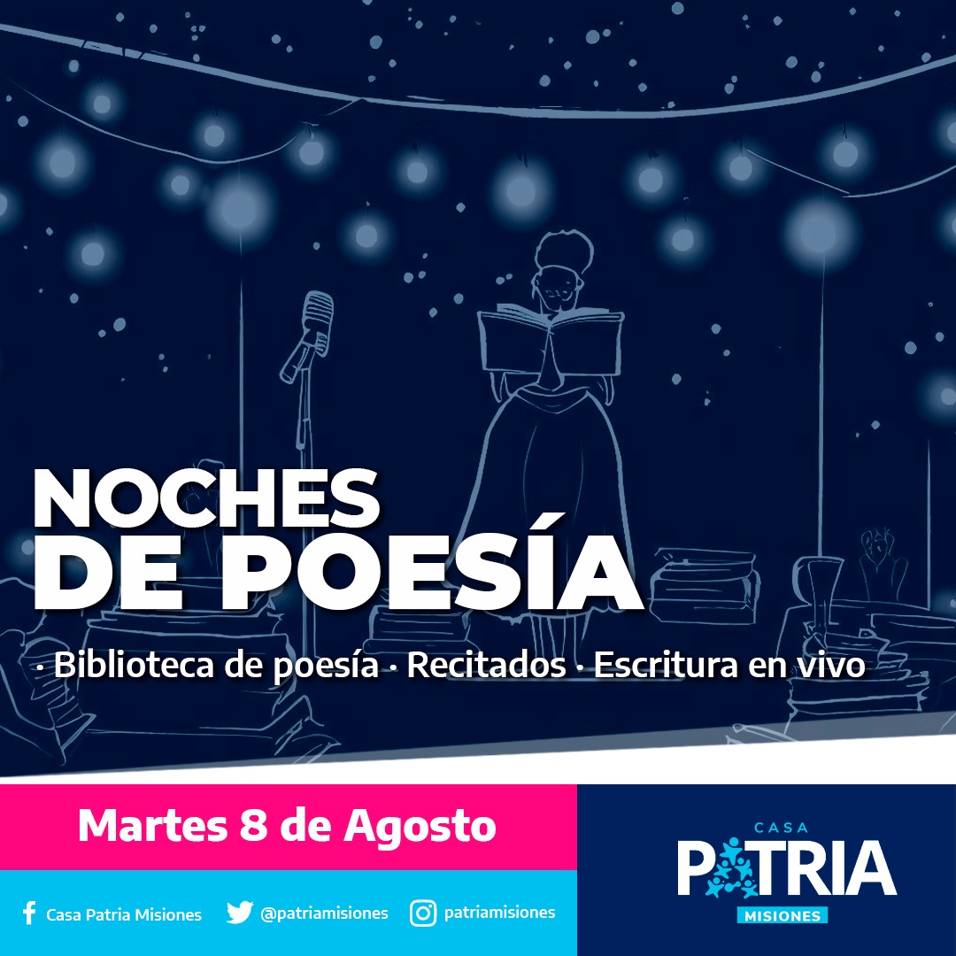 patriamisiones's tweet photo. Te esperamos para compartir un gran encuentro y pensar la actualidad desde otra perspectiva ✒️

• Martes 8 de agosto
• Desde las 20hs
• En nuestra Casa Patria Misiones 

#misiones #argentina #patria https://t.co/OlR6zzdeI7