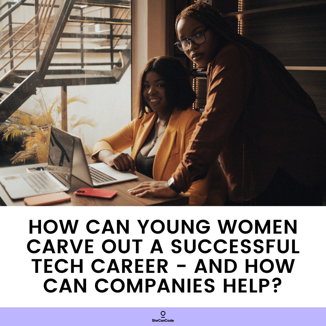 SheCanCodeHQ's tweet image. In the UK, women account for 26% of workers in #tech, yet reports show that a potential £3.6billion per annum could be added to UK GDP if women reached parity with men in #techroles

How can young women carve out a successful #techcareer? Find out below👇

shorturl.at/pxCKM