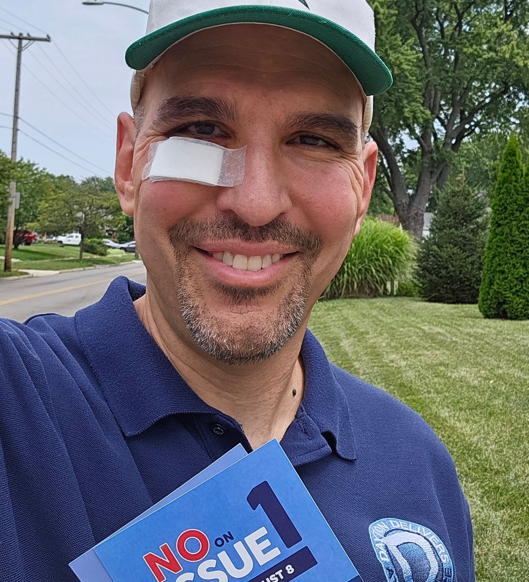 MattJoseph42's tweet photo. The stitches are gone now, but today is the day we'll see the results of the canvass!  If you're an Ohio voter, don't forget to go vote No on Issue One today! #NoOn1 https://t.co/OlGp2rkuLt