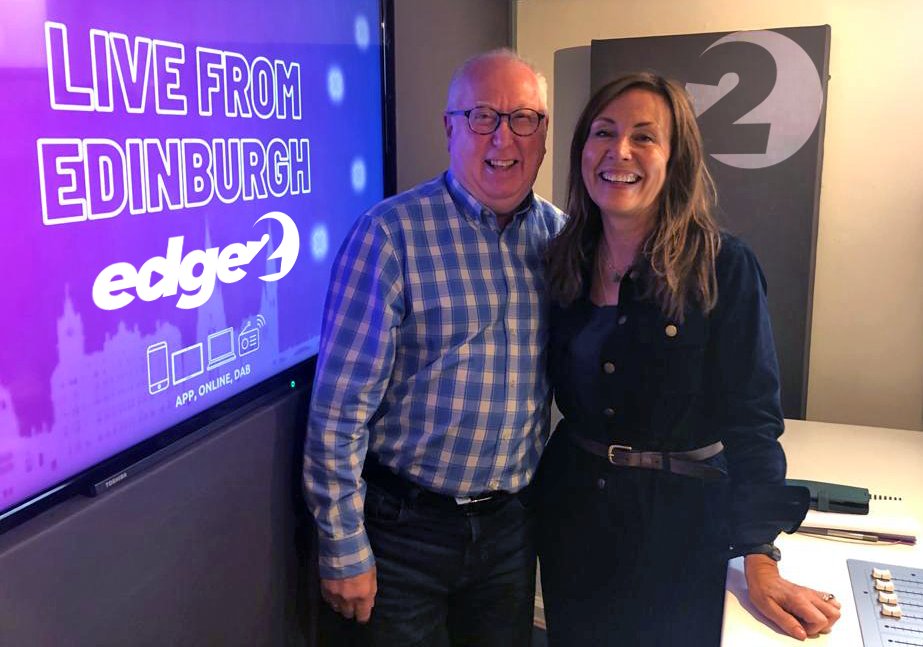 Alison Craig &amp; John Wood will return to the airwaves for a weekly show 'Behind Bars' on #EDGE2 this Sunday from 10am. It is going to be a magnificent broadcasting event, so don't miss out! Listen on DAB in Edinburgh, our mobile App or your smart speaker!
#EDGE1