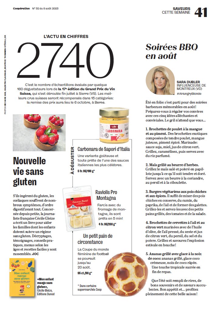 Qui est abonné.e au journal des supermarchés <a href="/coop_ch/">coop_ch</a> ?! Car #MonEnfantSansGluten est dedans cette semaine, p.41 !