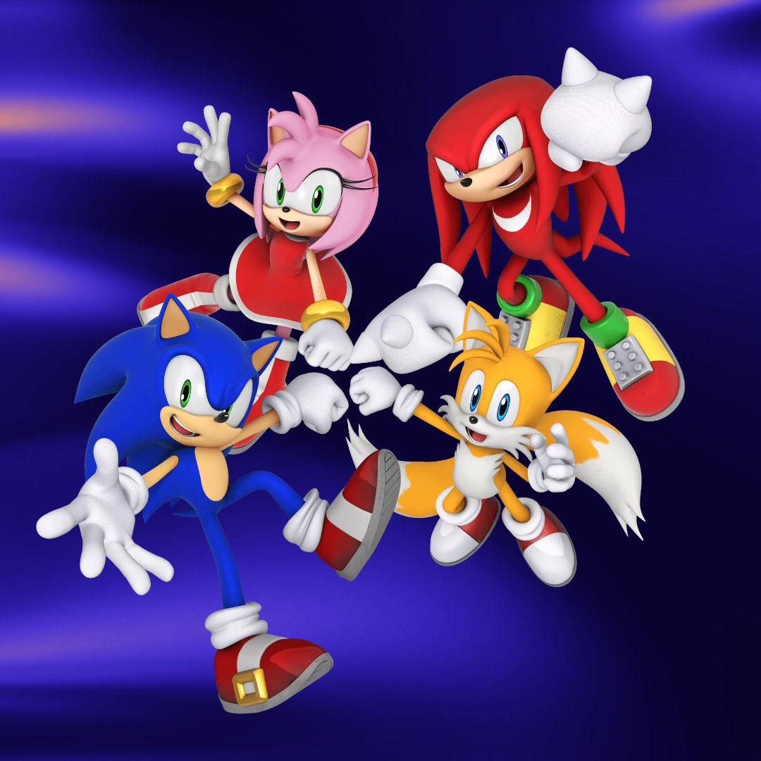 TailsChannelES's tweet photo. Con el lanzamiento de la promoción "Fast Friends Forever" de @sonic_hedgehog, echa un vistazo a este nuevo render de Sonic, Tails, Amy y Knuckles. #SonicNoticias https://t.co/XGsqy3RTWL