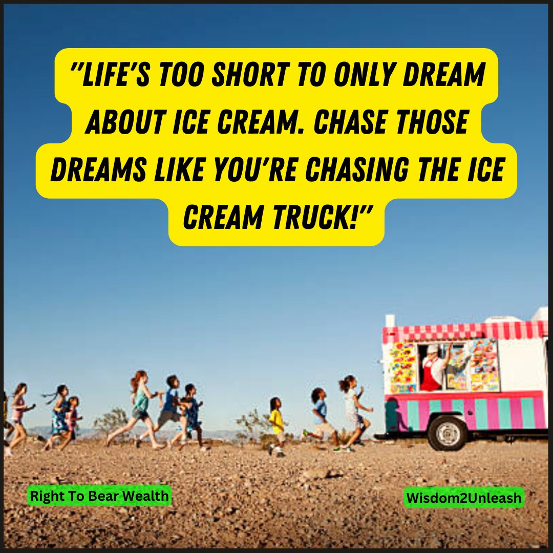 chillin4jc's tweet photo. What's one dream you've been putting on hold that you can start chasing with the same enthusiasm as an ice cream truck? 

Share in the comments below and let's inspire each other to pursue our dreams with urgency and determination!

https://t.co/RNe9BiH8BB https://t.co/IEnQxYuEkm