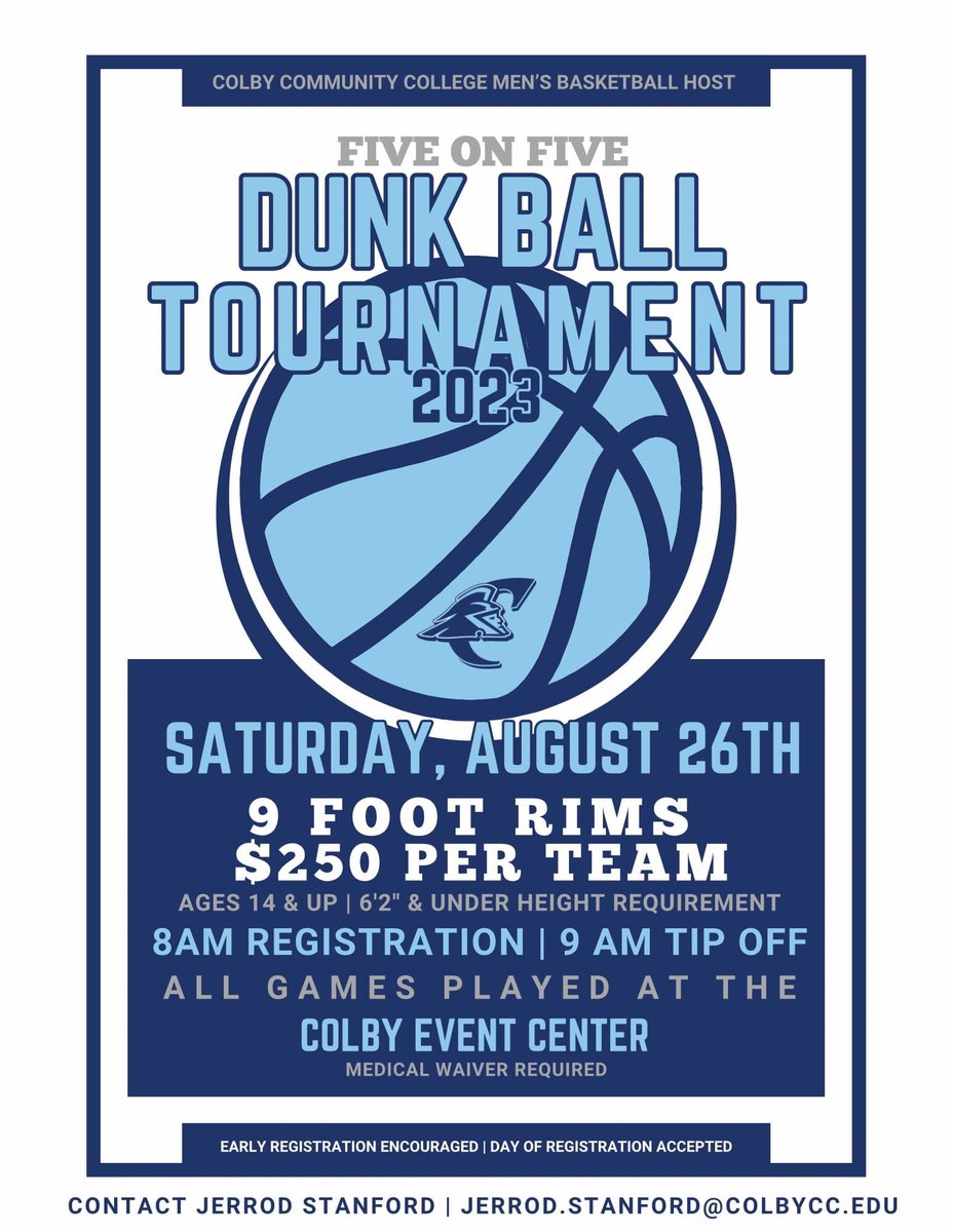Get your team together! Early registration is encouraged!