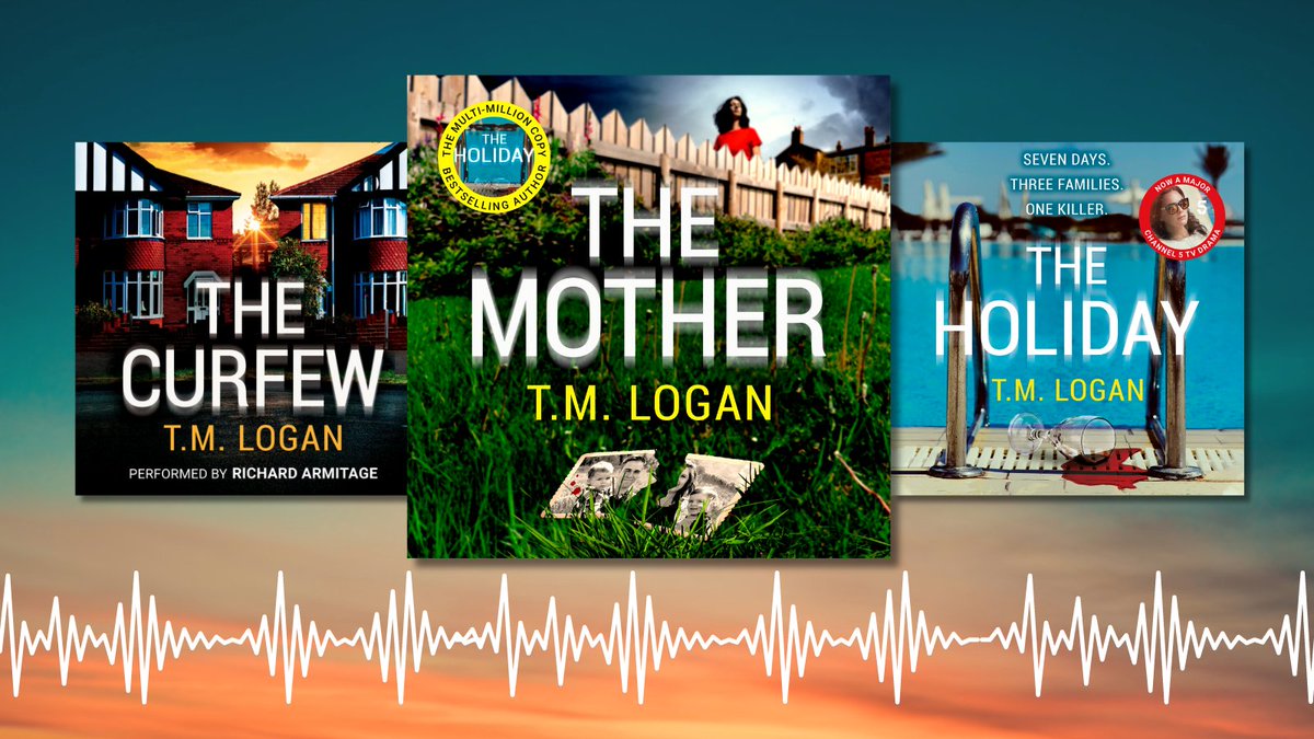 TMLoganAuthor's tweet photo. Audiobook lovers! Bargain alert...

The Curfew is just £5.99 for the whole of August on Audible!😍 Or if you're an Apple listener, The Holiday is £4.99 for a few more days - and my latest thriller The Mother is £4.99 until 22nd August.

That is all (for now)😉 https://t.co/gNF52GU1DV