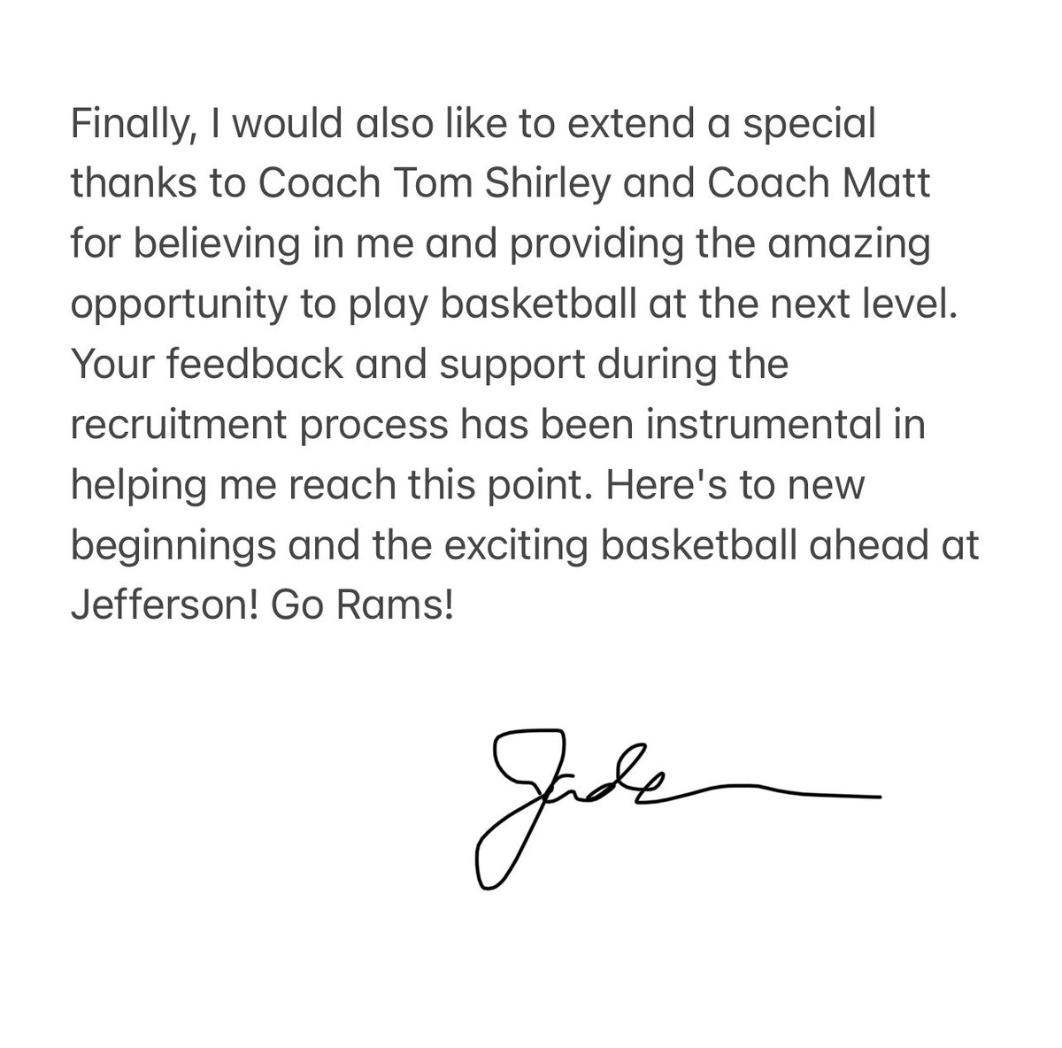 JJadeMarquez's tweet photo. I am super excited to announce that I will be continuing my academic and athletic career🏀 @Jefferson_WBB🐏‼️
💯% committed! @JeffersonUniv @RiversideHawks @ChoateGVB 
@goChoate @Coach_Toro @xavieraallen https://t.co/Imo8L9Ilm9