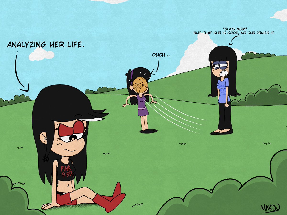 Enjoying family time.
Maggiecoln Week Day 2: Playing with the family

#theloudhouse #digitalart #fanart #maggiecolnweek