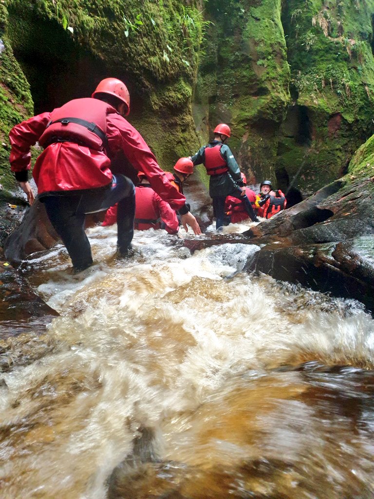 BlairvadachDan's tweet photo. Another belter of a day with our superstars from @WhitehillSec 
We joined forces with @BlairvadachRob again to explore the #DevilsPulpit, fears were faced &amp; resilience was well and truly deployed. We ended the day on a high climbing the @BlairvadachOEC totem pole!
#WhitehillBV23 https://t.co/LYOFsoojS2