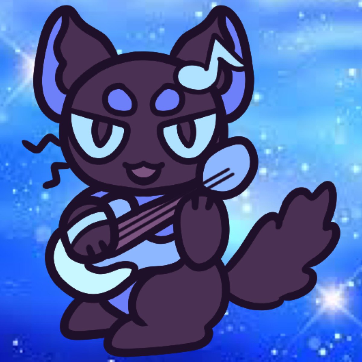 Kitties~!!!
💙🐾🎶
Meet Treble! My mascot drawn by the amazing <a href="/fubblers/">Falen | Enstars goods!? In MY Florida!?</a> !!! I live him so much!! 
The name was suggested by <a href="/Manabingu/">☆GINGA★</a> , and I absolutely love it! The music theme hits hard!