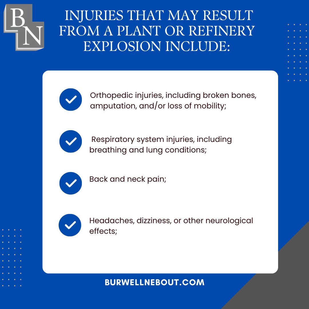 houstoncarwreck's tweet image. If you have been involved in or near a plant or refinery explosion, you must seek medical care and consult with an experienced workplace injury lawyer.  #Plantexplosion #HoustonAttorney #Injury