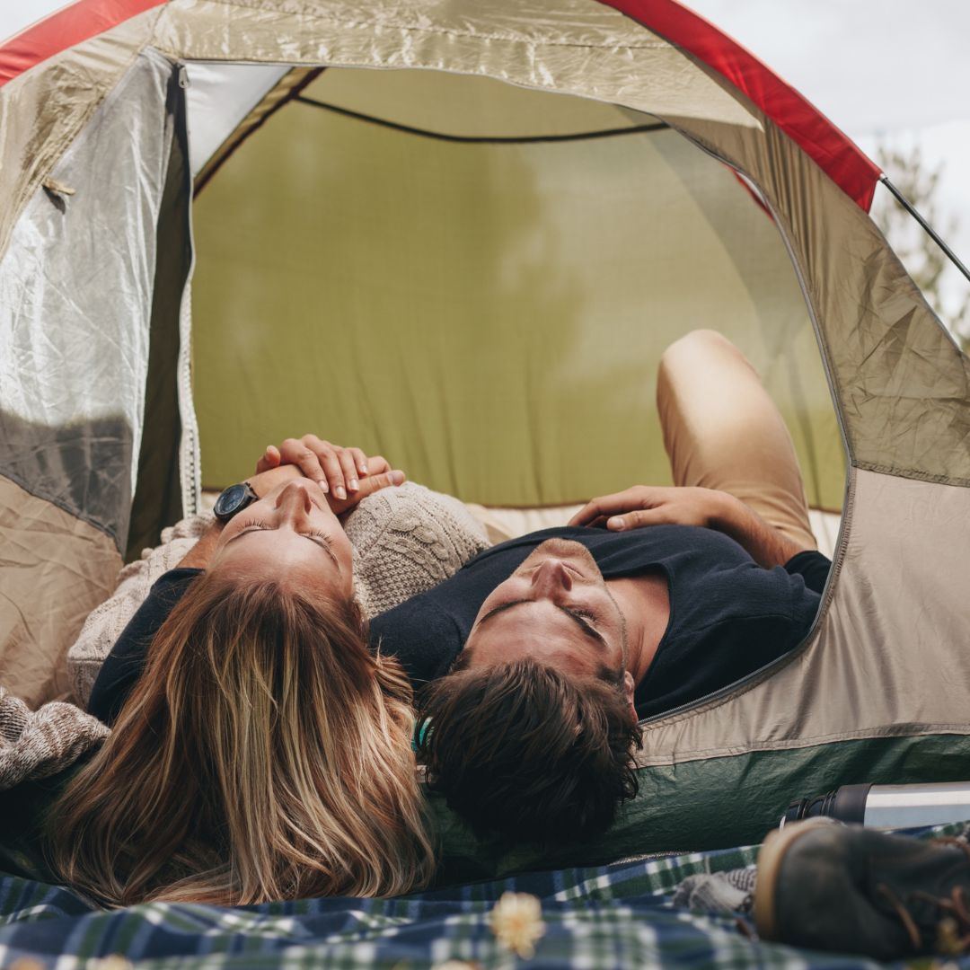 Avoid wearing scented lotion or perfume while #camping! It attracts insects. Leave it at home. 🦟 #CampingTips
