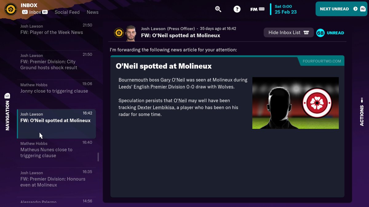 Ajc03_'s tweet photo. Pretty ironic #PS5Share, #FootballManager2023ConsoleEdition https://t.co/2VOiZD7w8N