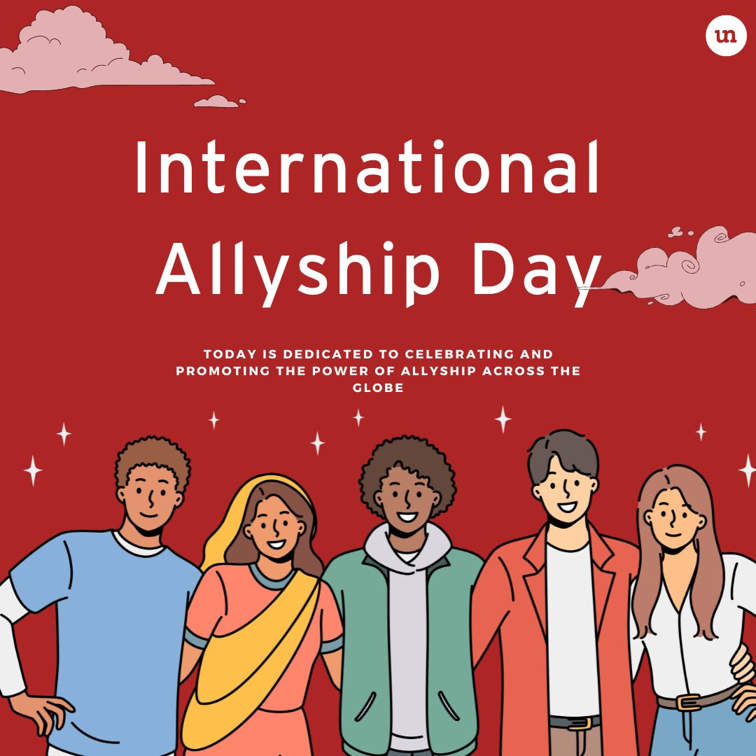 unlearn_com's tweet photo. 🌍✨ Celebrating International Allyship Day! 🤝💫 Today, we stand united as allies across borders, cultures, and backgrounds. 🌈💙 Let's lift each other up, amplify voices, and foster a world where support knows no boundaries. Together, we create a brighter, more inclusive tomorrow. 🌟🌏 #InternationalAllyshipDay #UnitedInDiversity #InclusivityMatters #AllyStrong #unlearn