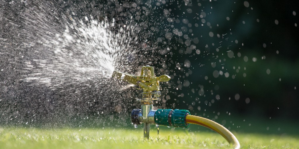 We're on the verge of Stage 1 water restrictions and need your help! 💧 Please limit landscape irrigation to twice weekly, and don't water between 10 a.m.-6 p.m. or anytime on Mondays. Your cooperation helps us manage our water supply. 🔗 Learn more: bit.ly/45gWo1C.