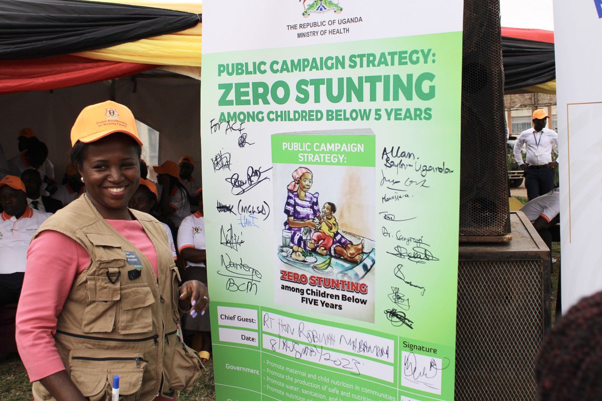 It’s a day well spent for me as we officially launched the #ZeroStunting campaign in Kakumiro during the #WBW2023 National event. 

Every child deserves a future full of possibilities and it all starts NOW and all of us have a role to play. #ZeroStunting is the way to go!