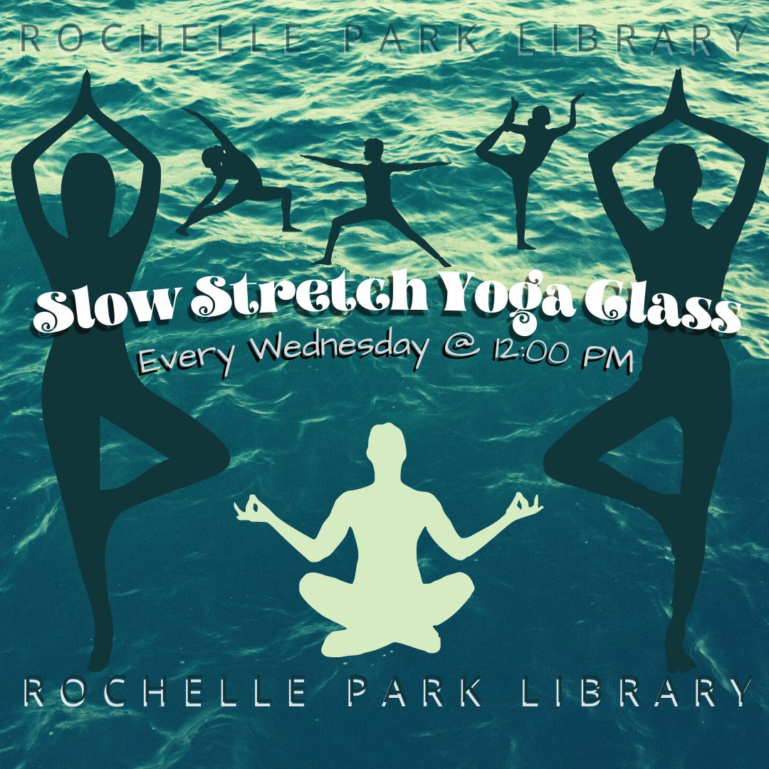 ROPKLibrary's tweet photo. Easy Slow Stretch Yoga Class - Every Wednesday @ 12:00 PM

This event takes place on Zoom.  

A recording of each class will be available for one week on our social media 

For more information, please contact us. 

#Yoga #Yogaclass #Easyyoga #Simpleyoga #Yogaclasses #Stretchyoga https://t.co/55Q5vVbf8x