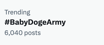 Baby Doge tweet media