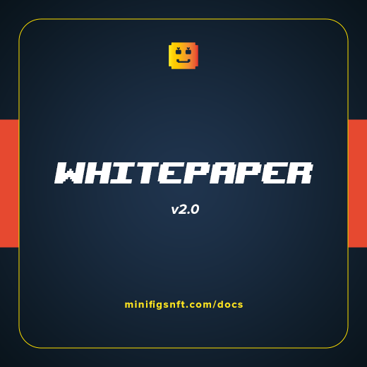 We just released Whitepaper v2:
🔹 Cleaner concept of Gaming Ecosystem
🔹 Improved explanation of why our is a sustainable model, Basic and Premium Subscriptions
🔹Cleaner Roadmap

Download it now from minifigsnft.com/docs and understand why it's worth to keep an eye on us