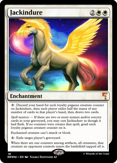 Jackindure, submission by CraftyCreeper64 
#MagicTheGathering #AiArtwork