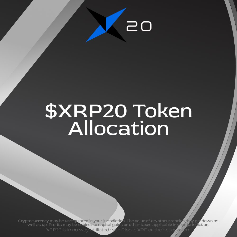 We are allocating 40% (40 billion #Tokens) to early contributors who share our vision for the future of $XRP20!🤝 
 
This ensures a strong and committed network of stakeholders supporting our mission to revolutionize the #Crypto world🌐 
 
Join now!🚀💰
 
bit.ly/XRP20