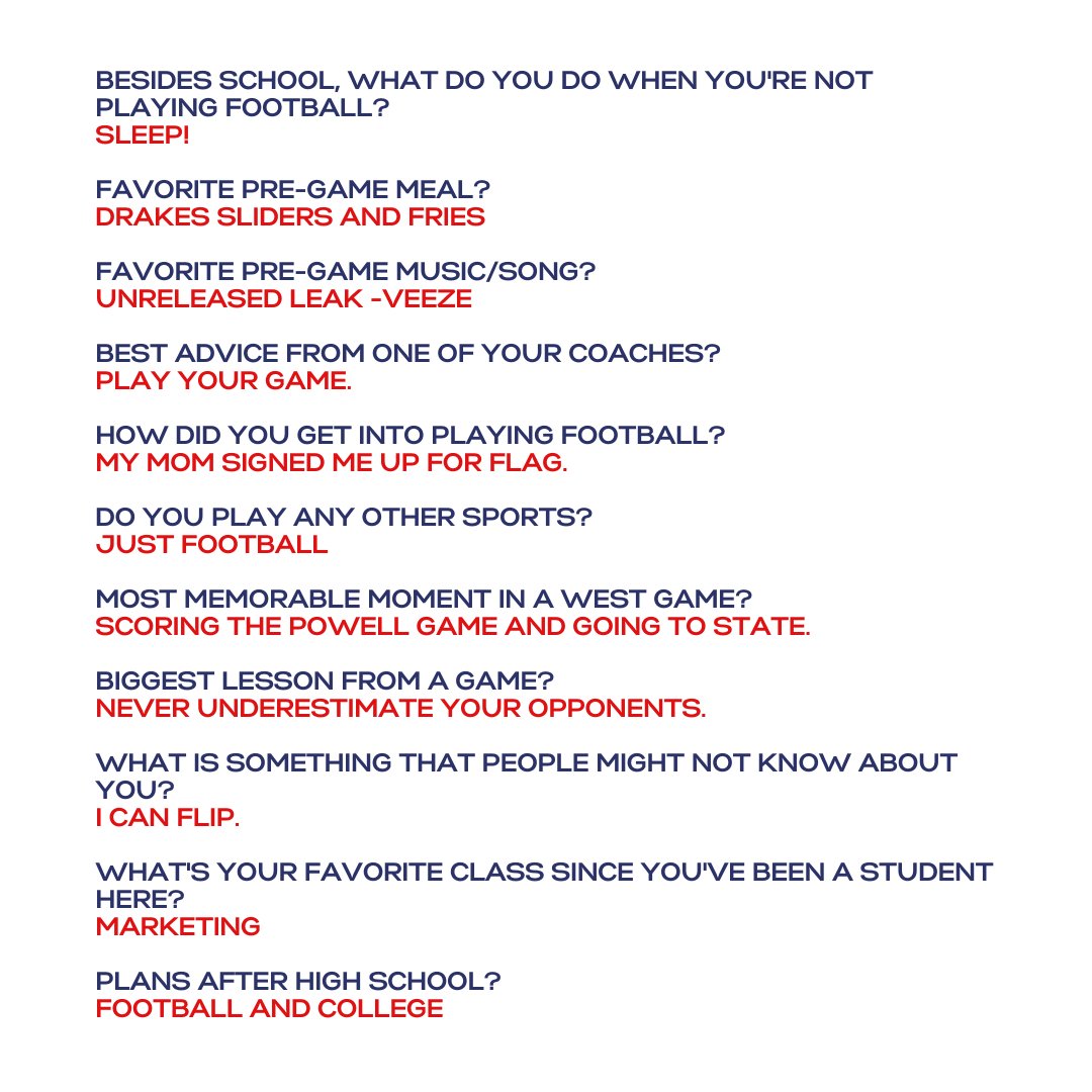 West High Football tweet media