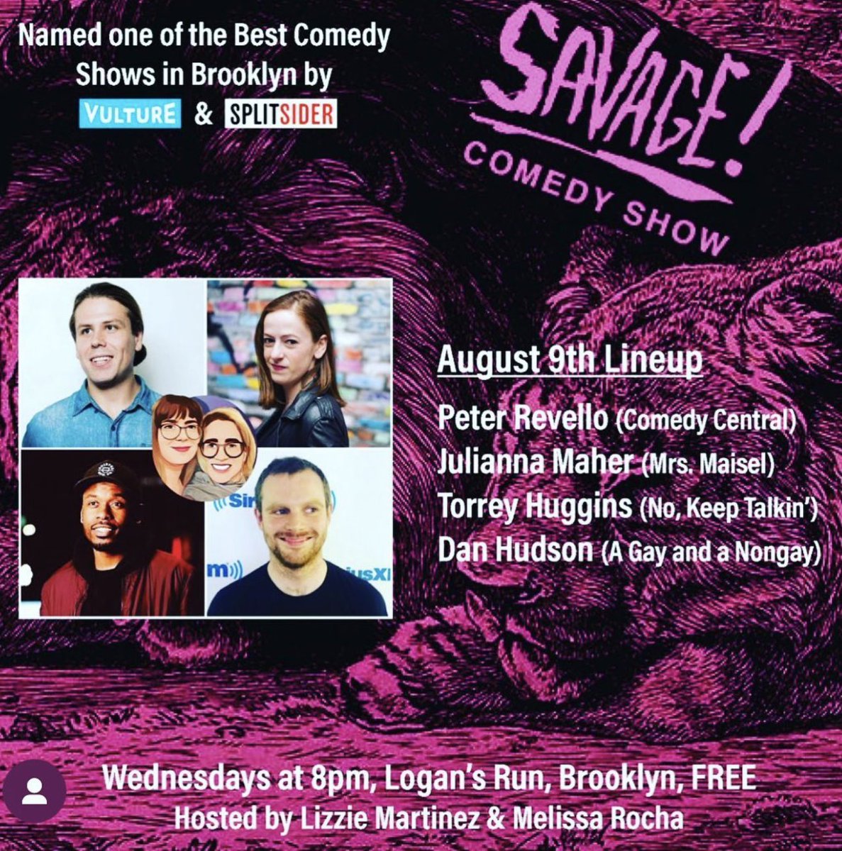 New York! Come and see me tomorrow be funny in Brooklyn! eventbrite.com/e/savage-a-com…