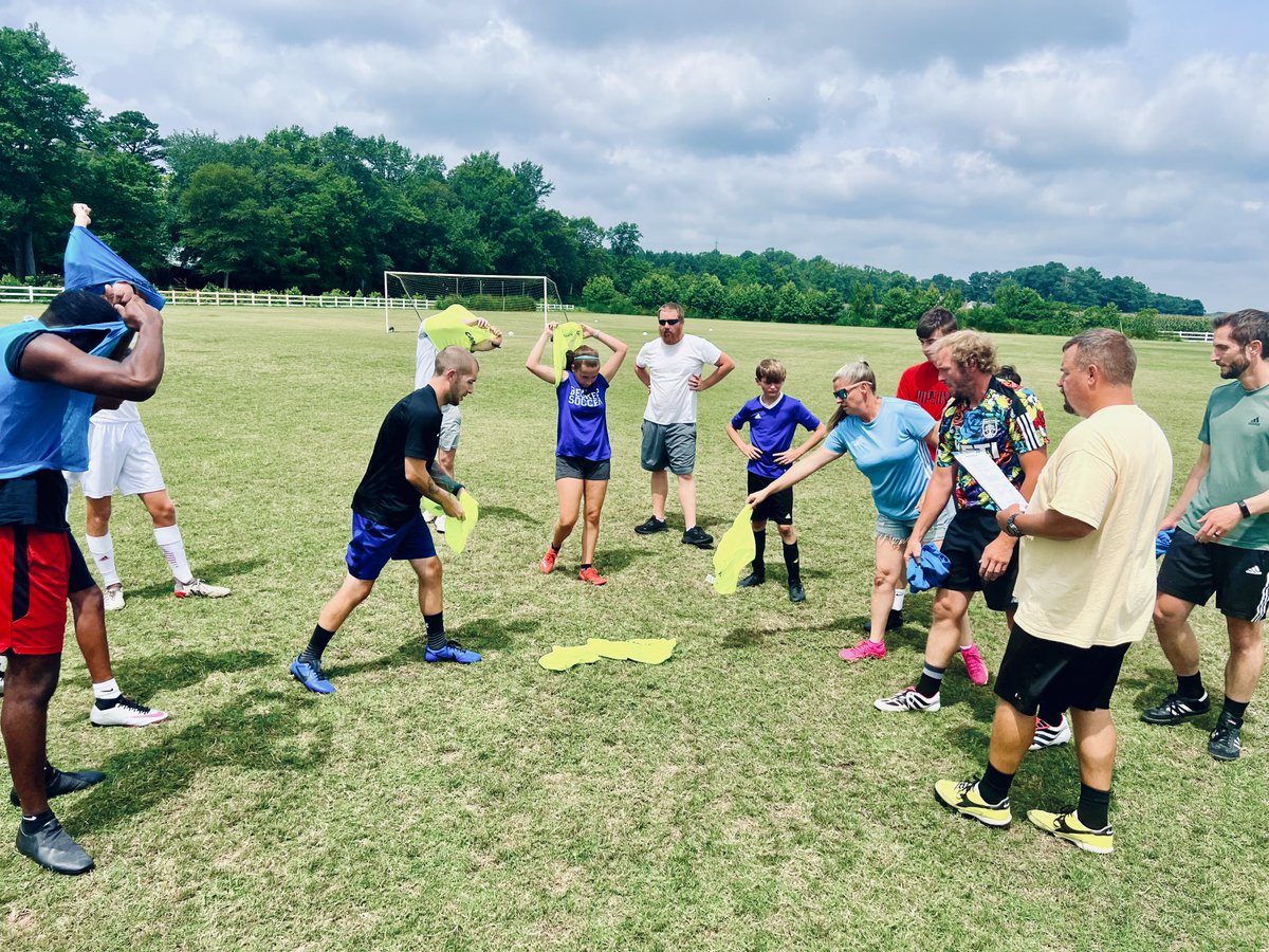 MSYSA's tweet photo. MSYSA teamed up with @ussoccer_coach and @pipeline_soccer-Shore for a Coach for Community event at the 📍Eastern Shore. 

MSYSA looks forward to continuing to partner with our clubs in areas that are historically underserved!🤝

This was a great group of dedicated coaches that are starting their coaching journey! 🙌 We are excited to continue to grow our mission and the beautiful game of soccer by providing coaches with the tools to be successful! 🫶⚽️🤩