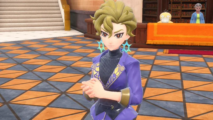 Pokemon continues to not miss with their human character designs, I love when they do unique eye shapes like these