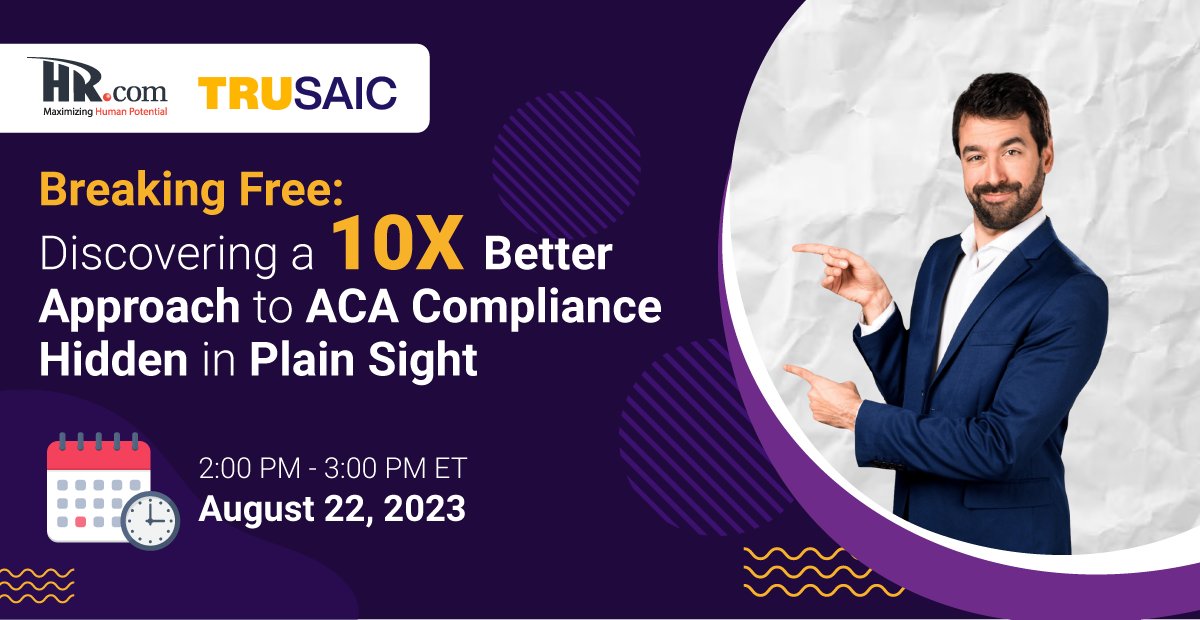 Don't let inadequate tools and support expose you to compliance penalties. Join @Trusaic experts to learn the most effective strategies for #ACA compliance, and help you break free from your traditional processes for avoiding risk and staying compliant. okt.to/FT75ZH
