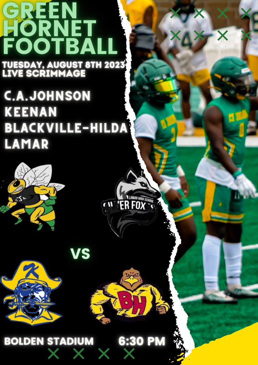 ScottyLDean93's tweet photo. Come out and watch some good football!!! Bolden Stadium!  6:30! https://t.co/atgrjLgCDr