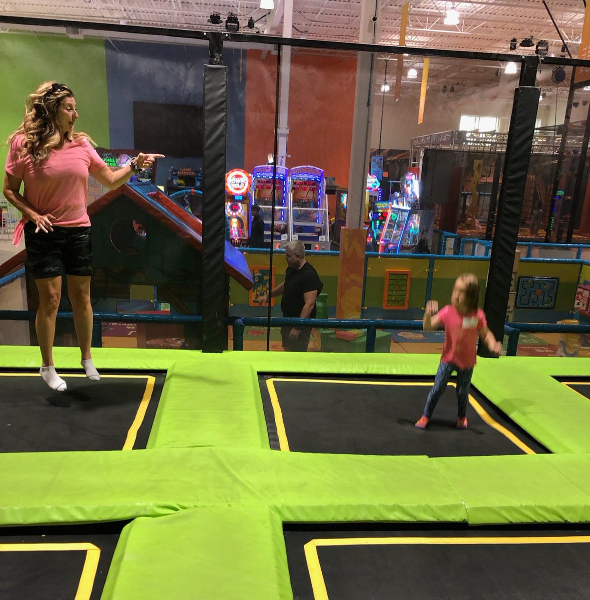 Lindakx947's tweet photo. When your grandaughter gets you on a trampoline!! π€£
#funvilla #makingmemories https://t.co/5HcxQJGOdv