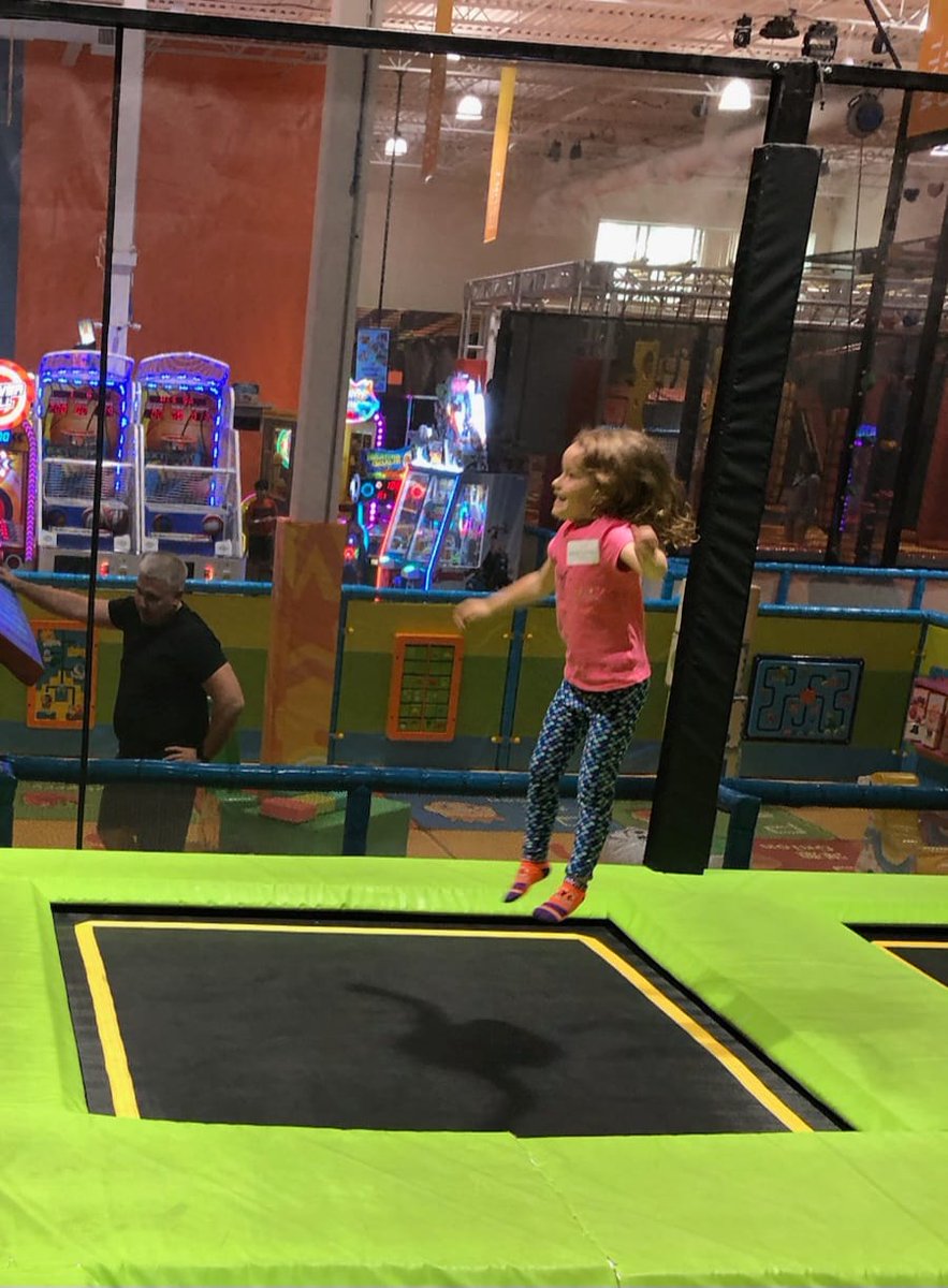 Lindakx947's tweet photo. When your grandaughter gets you on a trampoline!! π€£
#funvilla #makingmemories https://t.co/5HcxQJGOdv