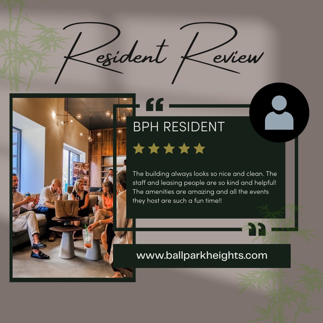 BallparkHeights's tweet photo. Our goal is to deliver exceptional customer service and ensure everyone who steps foot in our community feels at home. Reviews like these help us know we're on the right track!

#residentreview #luxuryliving #ballparkheights #stllifestyle #stlapartments #downtownstl https://t.co/xYysUEmwsl