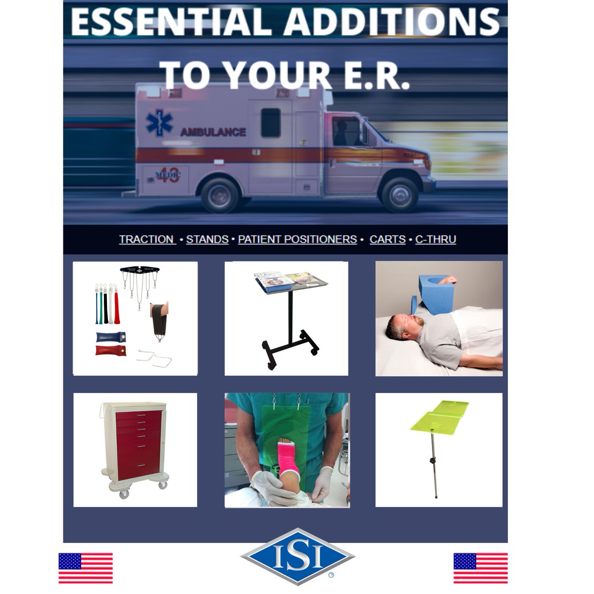 ISIsurgery's tweet photo. Take some of the stress out of your E.R. with products you can rely on!

Visit our website for more information: https://t.co/i3IQGvmMzz

Contact Raina@ISIsurgery.com for a quote!
(p) 800-537-1945 https://t.co/NuRwbpdUz6