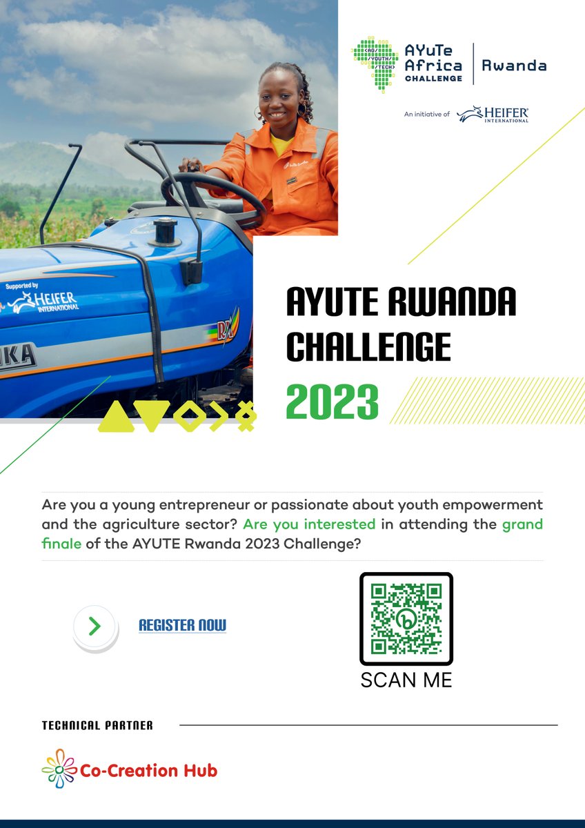 HeiferRwanda's tweet photo. Fuel your passion for innovation!  Be part of the audience that celebrates the future of Agritech entrepreneurship. Join us in applauding the next generation of trailblazers at the #AYUTERwanda2023 grand finale. 

Secure your spot now: https://t.co/KFAAZ5405u 

#RwOT Stay Tuned. https://t.co/RWvwUkyhnW