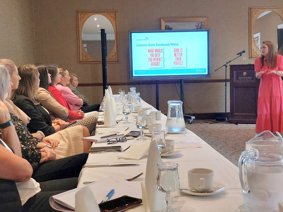 ValgStudio's tweet photo. Lunch time Powerhouse networking, wonderful speaker @SparkFelicity "What is it going to be success for them?" Thanks for organizing @CarlowLEO #incarlow https://t.co/6VyI43vVNG