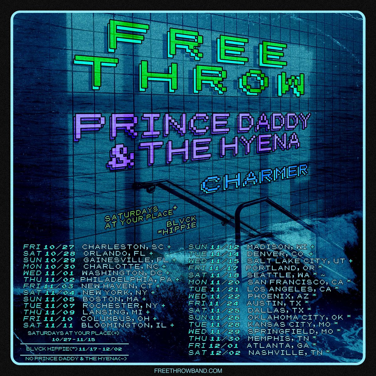 charmer_mi's tweet photo. US TOUR this Fall with Free Throw, Prince Daddy and the Hyena, Saturdays At Your Place, and Blvck Hippie.

Tickets on sale Friday 8/11 at 10am local time at https://t.co/XQnIEwg4uJ https://t.co/CrNTR4Qyg7