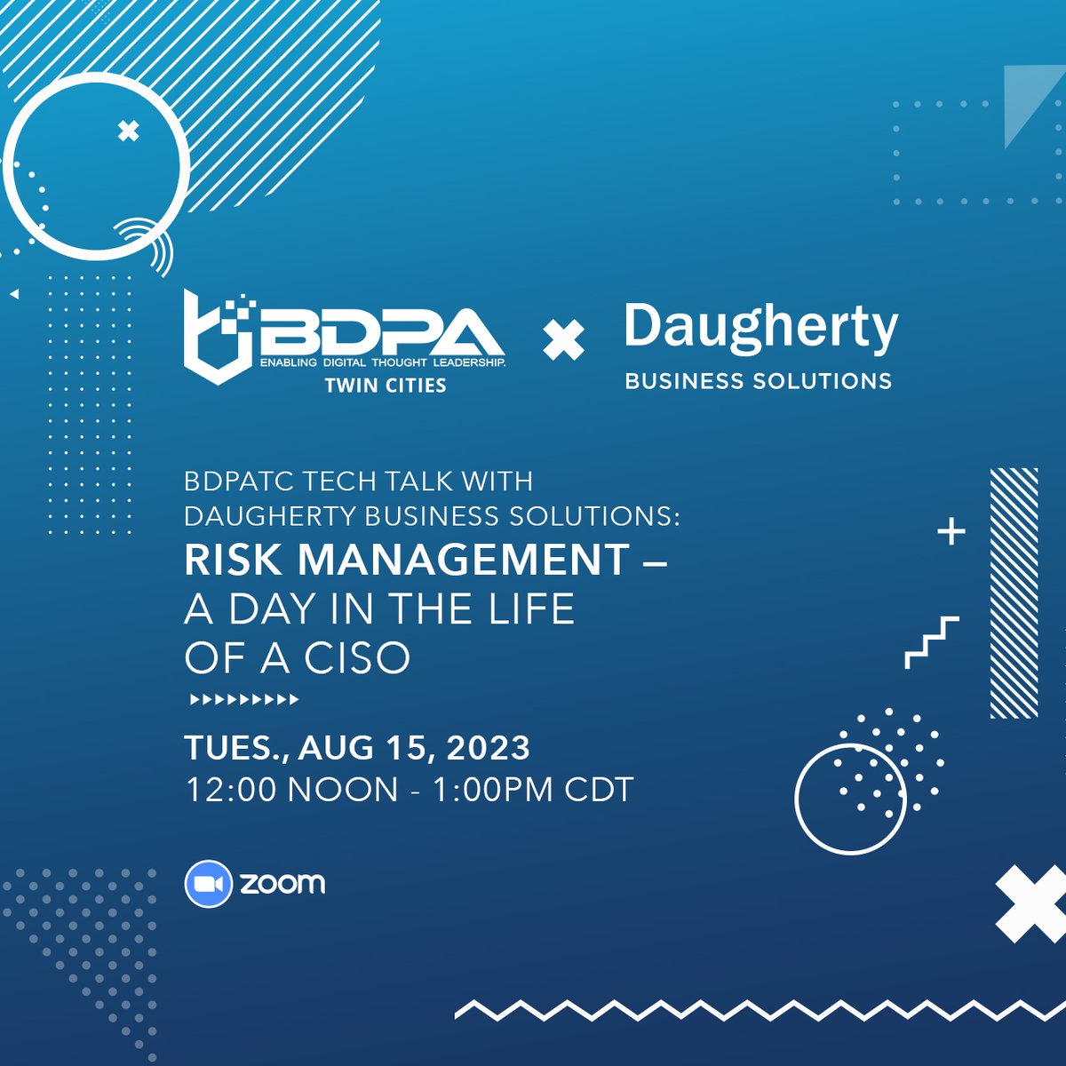 ITAuditLabs's tweet image. Join IT Audit Labs Eric Brown at the upcoming BDPATC Tech Talk x Daugherty Business Solutions! Register today at: bit.ly/3DGcTbP #daughertybusiness #BDPATC #itauditlabs