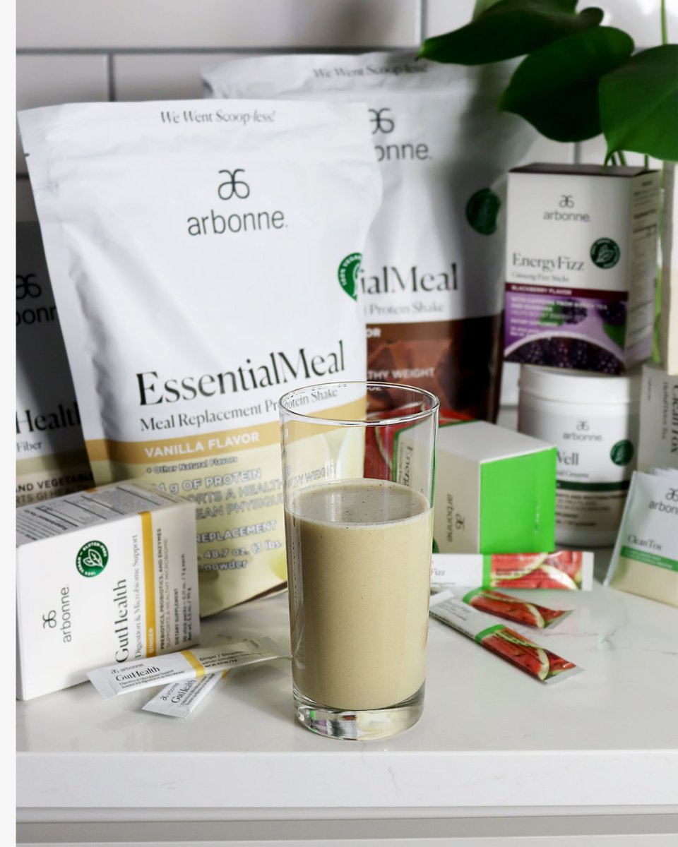arbonne's tweet photo. Our EssentialMeal Meal Replacement Protein Shake features a new formula to help you achieve your healthy living goals like weight maintenance and weight loss + it's available as selectables in our Healthy Habits + 30 Days to Healthy Living Sets! 💛

https://t.co/xIKmGCHWCx https://t.co/nEaq0xdXnm